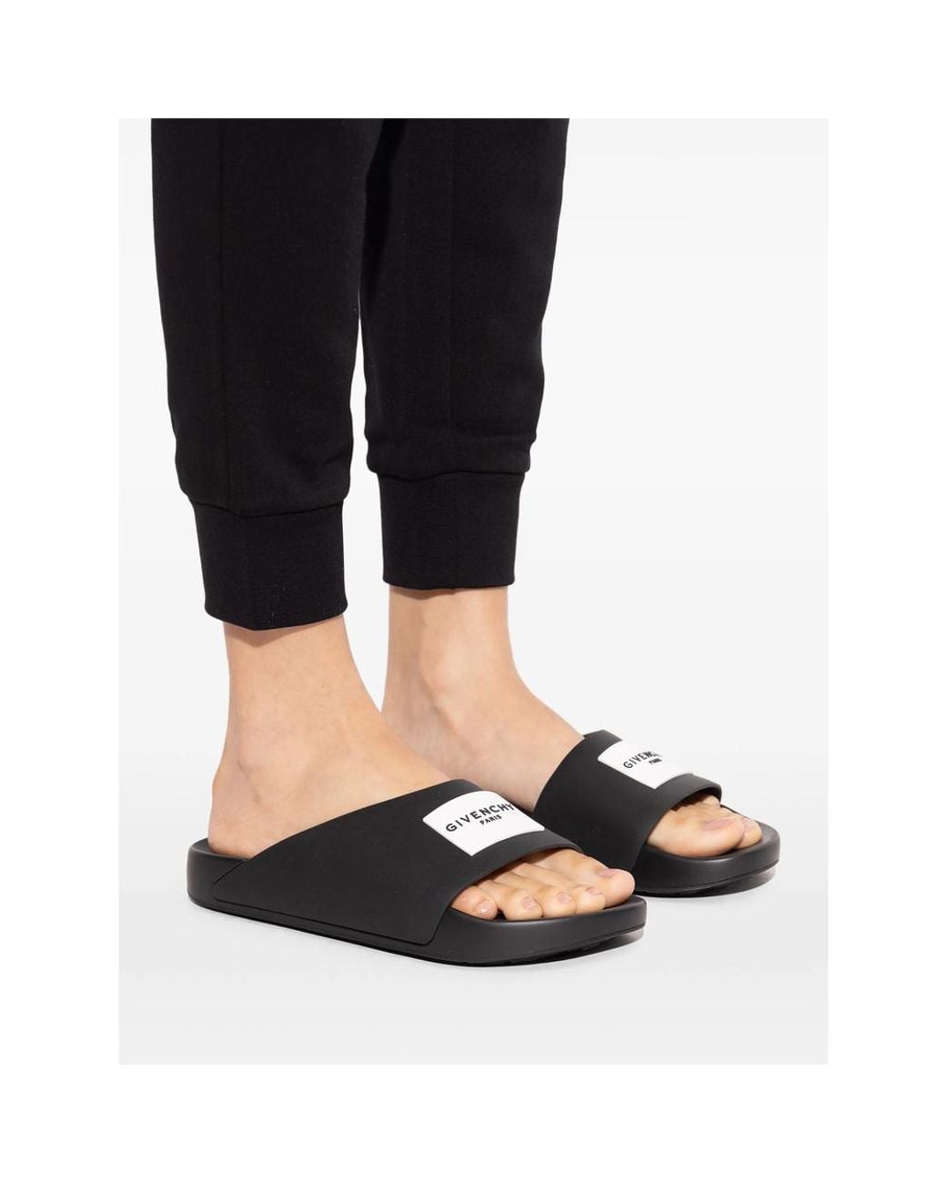 Givenchy Black Flip-Flops & Slides