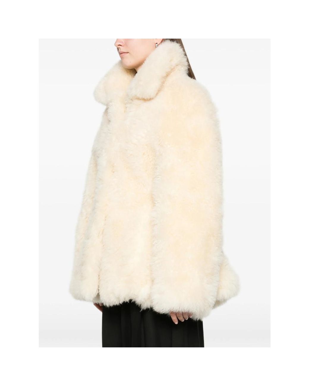 DUCIE Natural Maeve Shearling Jacket