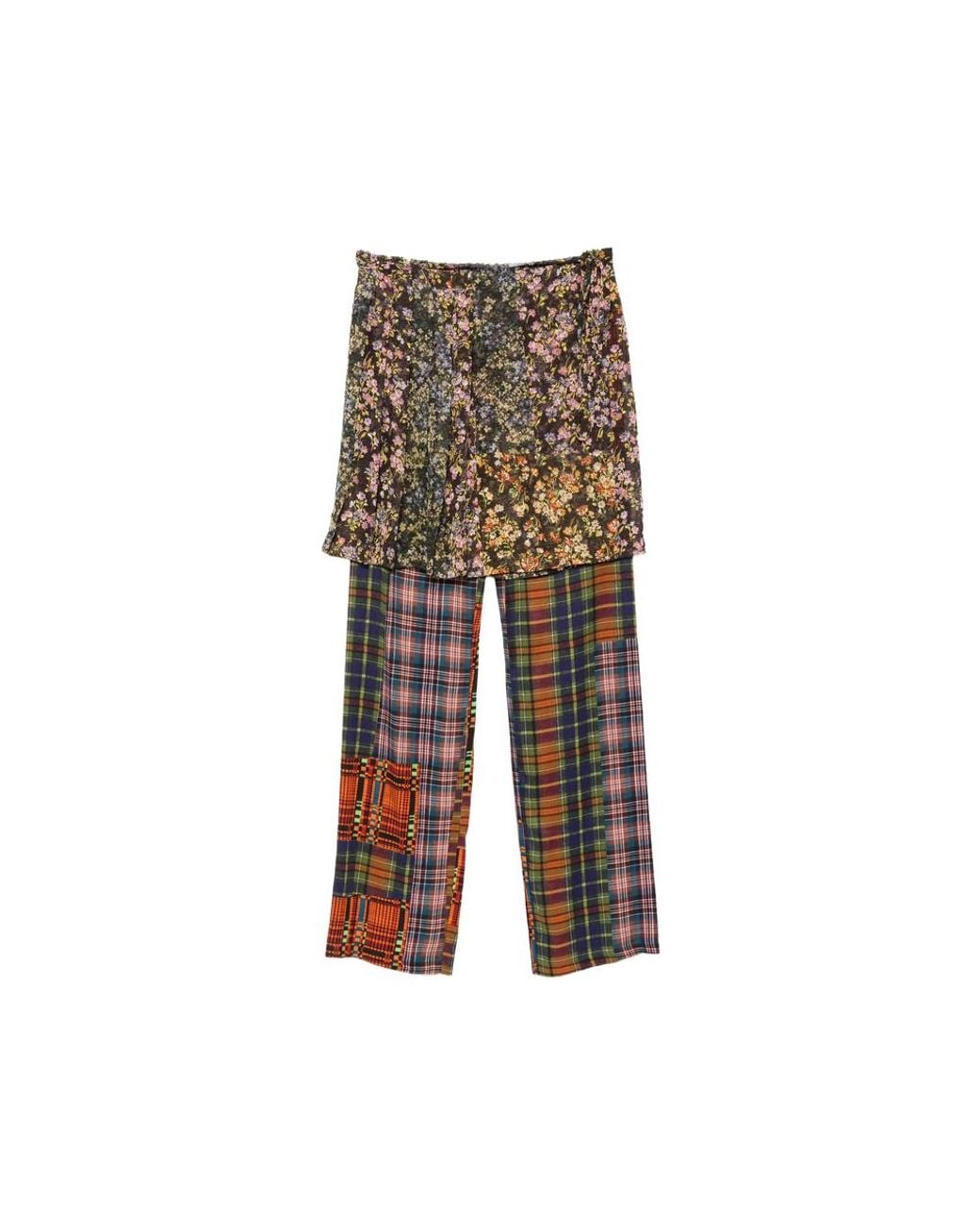 Dries Van Noten Multicolor Prittina Floral-Print Patchwork Trousers