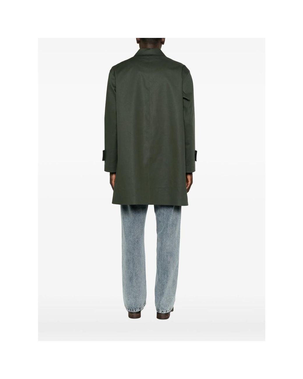 Mackintosh Green Humbie Button-Up Coat for men