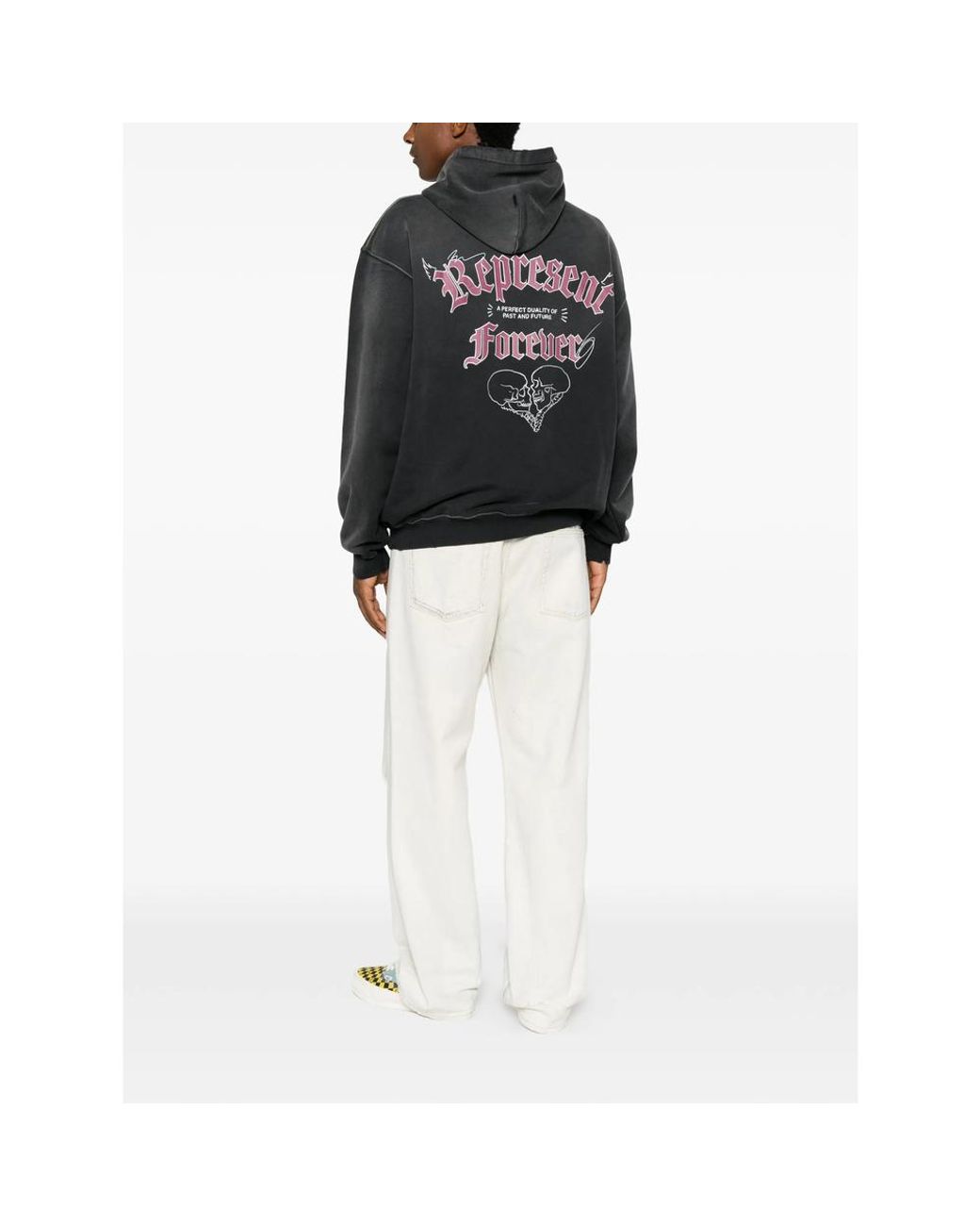 Represent Black Duality Hoodie for men
