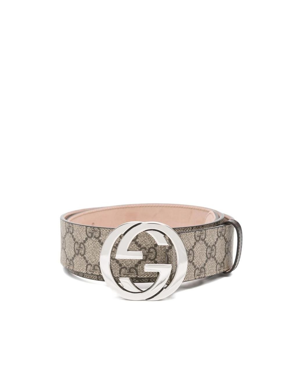 Gucci Gray Neutrals Belts for men