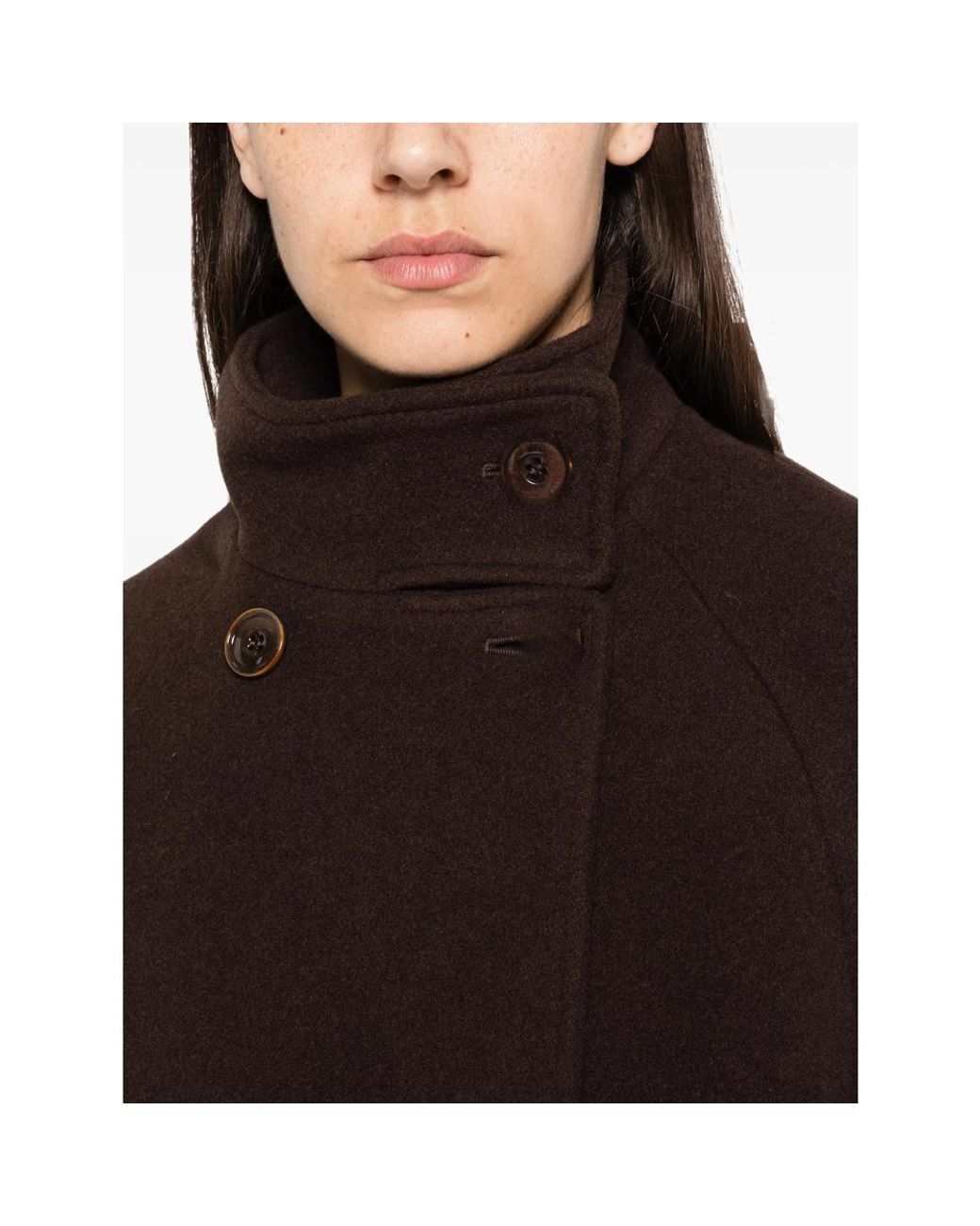 Sessun Black Double-Breasted Coats