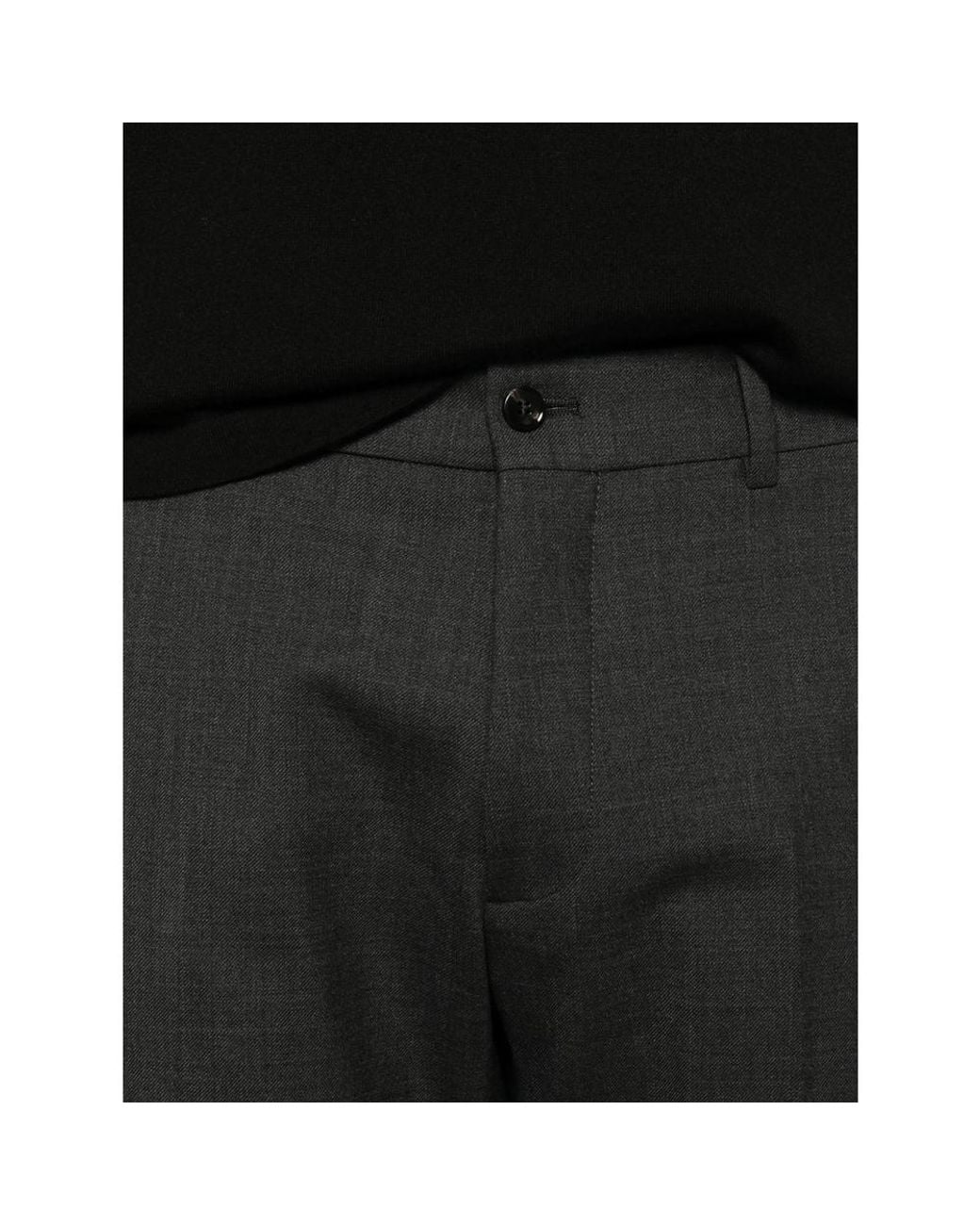 Berwich Black Morello Elax Tailored Trousers for men