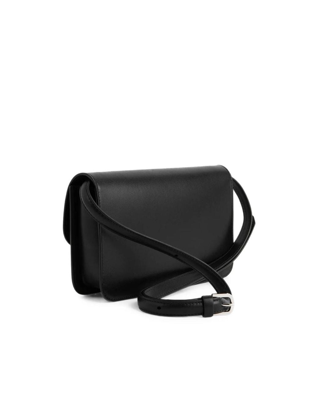 Totême Black T-Lock Leather Crossbody
