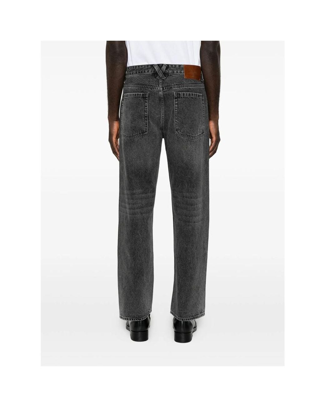 Entire studios Gray Seth Faded-Effect Jeans for men