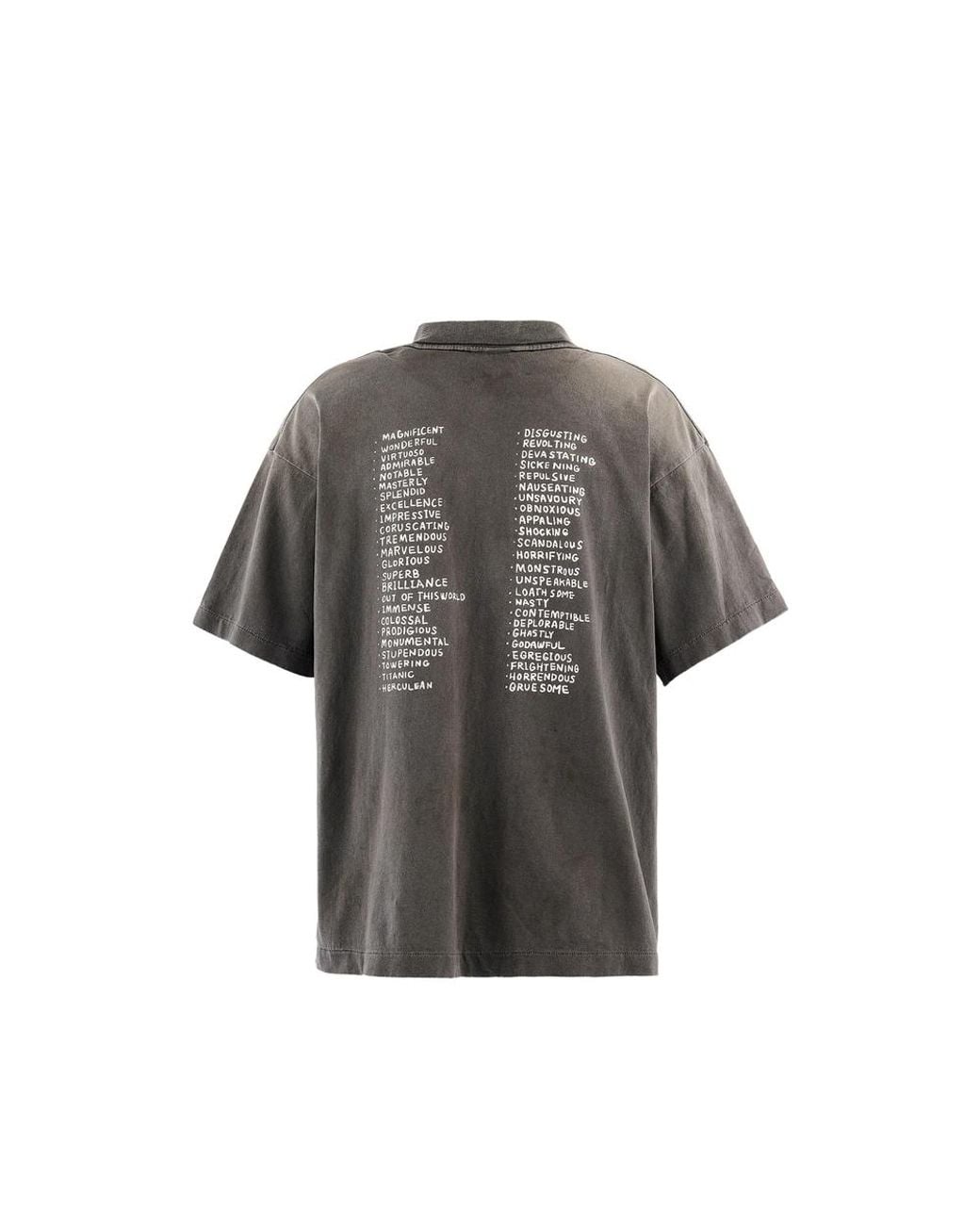 SAINT Mxxxxxx Gray Graphic-Print T-Shirt for men