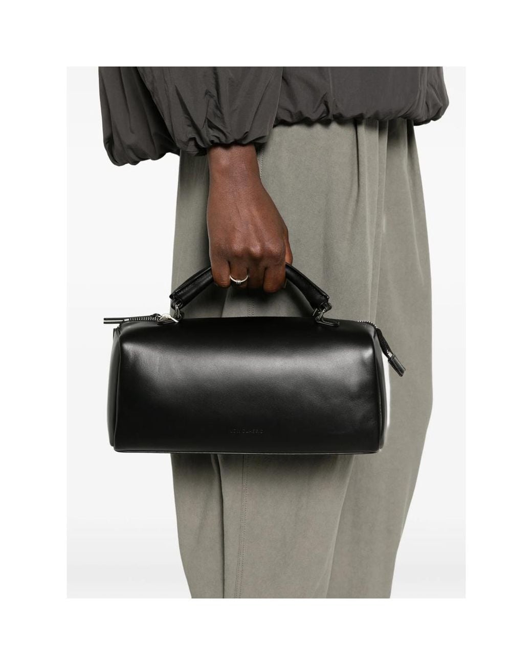 Low Classic Black Loaf Leather Tote Bag