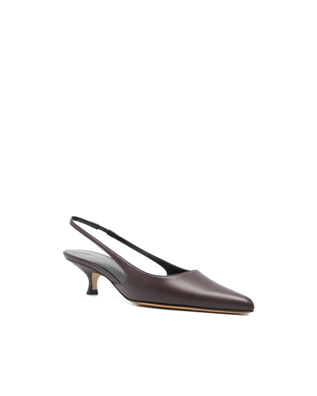 Eraldo Brown 40Mm Slingback Point-Toe Heeled Pumps