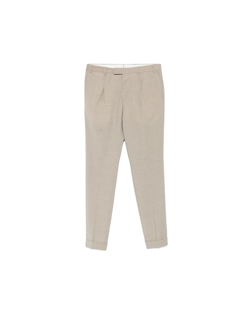 PT Torino Gray Tailored Trousers for men