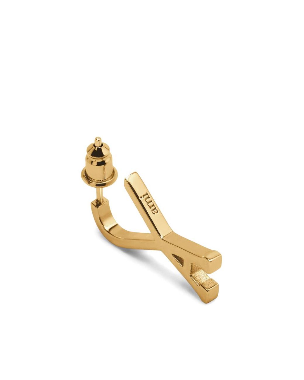 AMI Metallic Logo Earrings