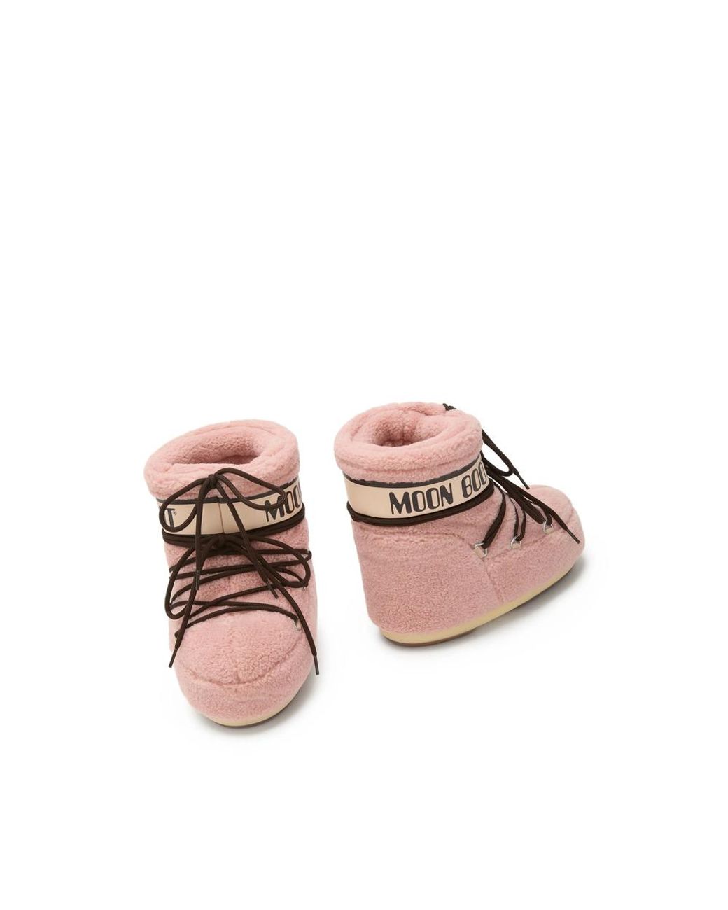 Moon Boot Pink Icon Low Fleece Snow Boots