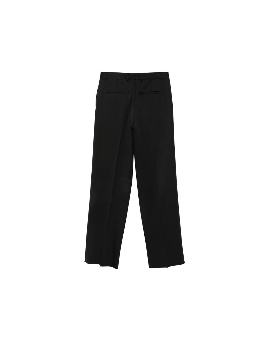 Lardini Black Pleated Tailored Trousers for men