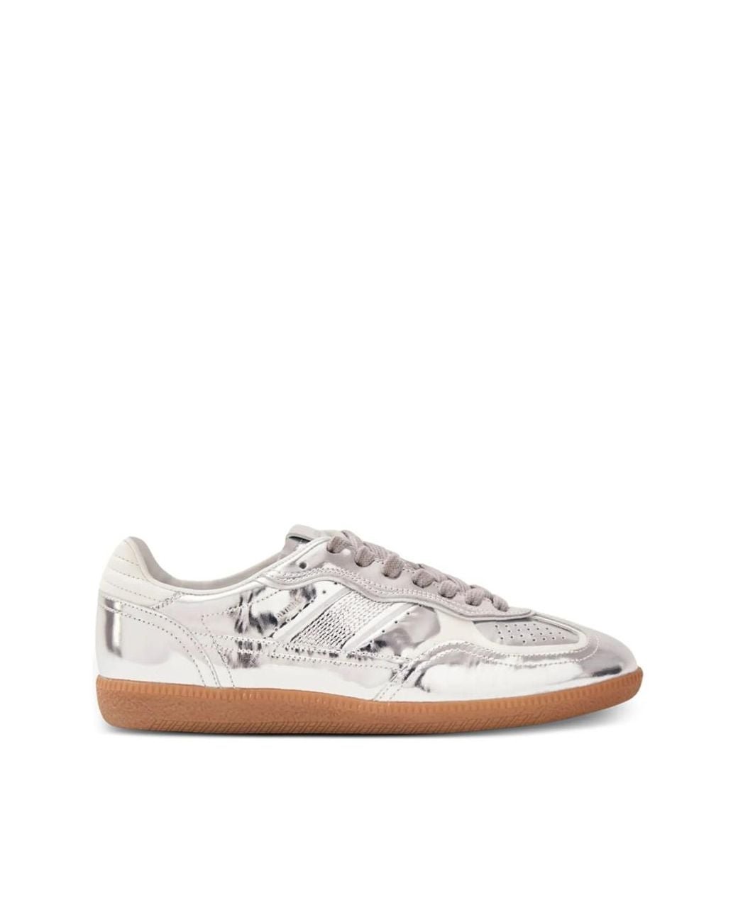Alohas White Tb.490 Rife Shimmer Cream Leather Sneakers