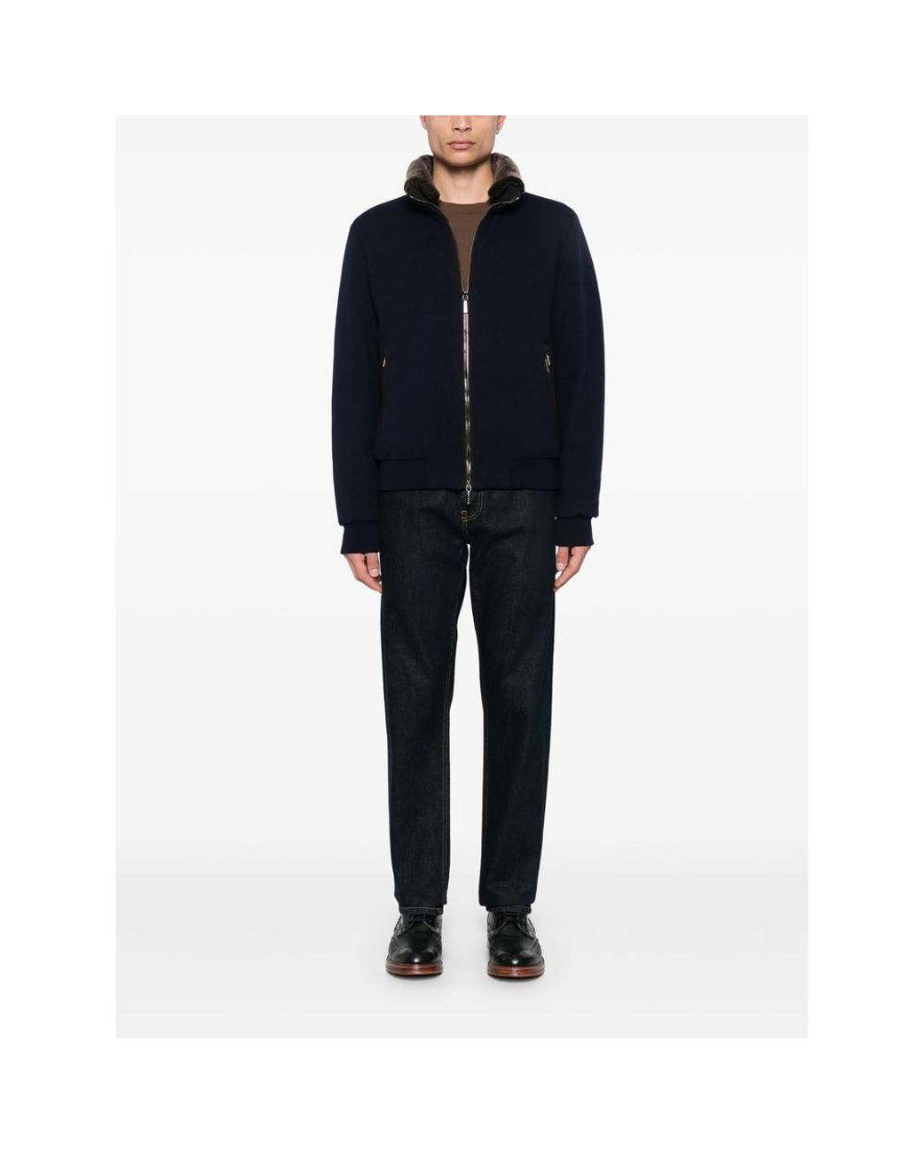Moorer Blue Bellati-Mrw Jacket for men