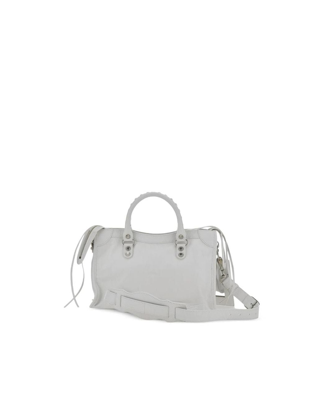 Balenciaga Gray Small Le City Leather Tote Bag