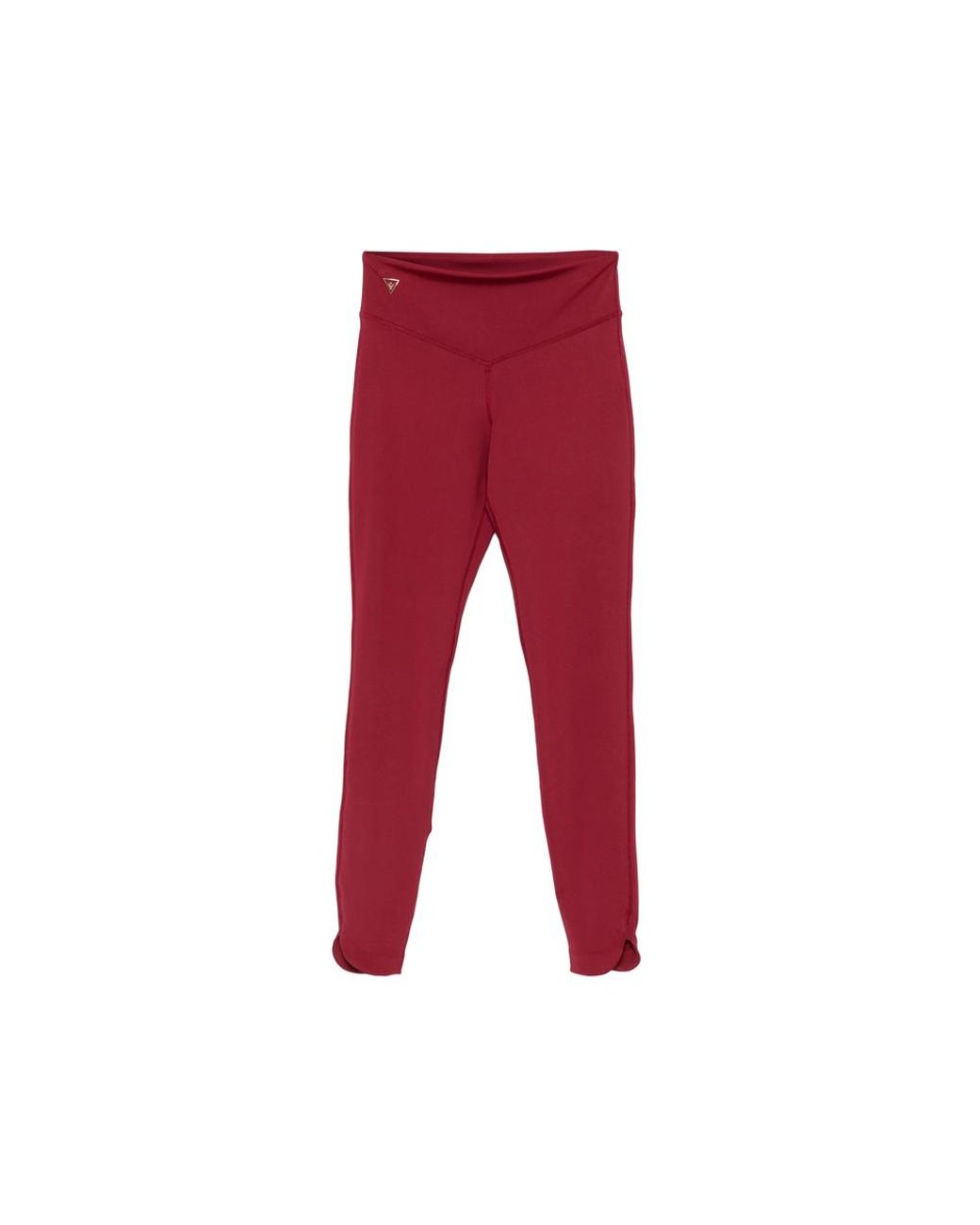 MACRON Red High-Waisted Performance Leggings