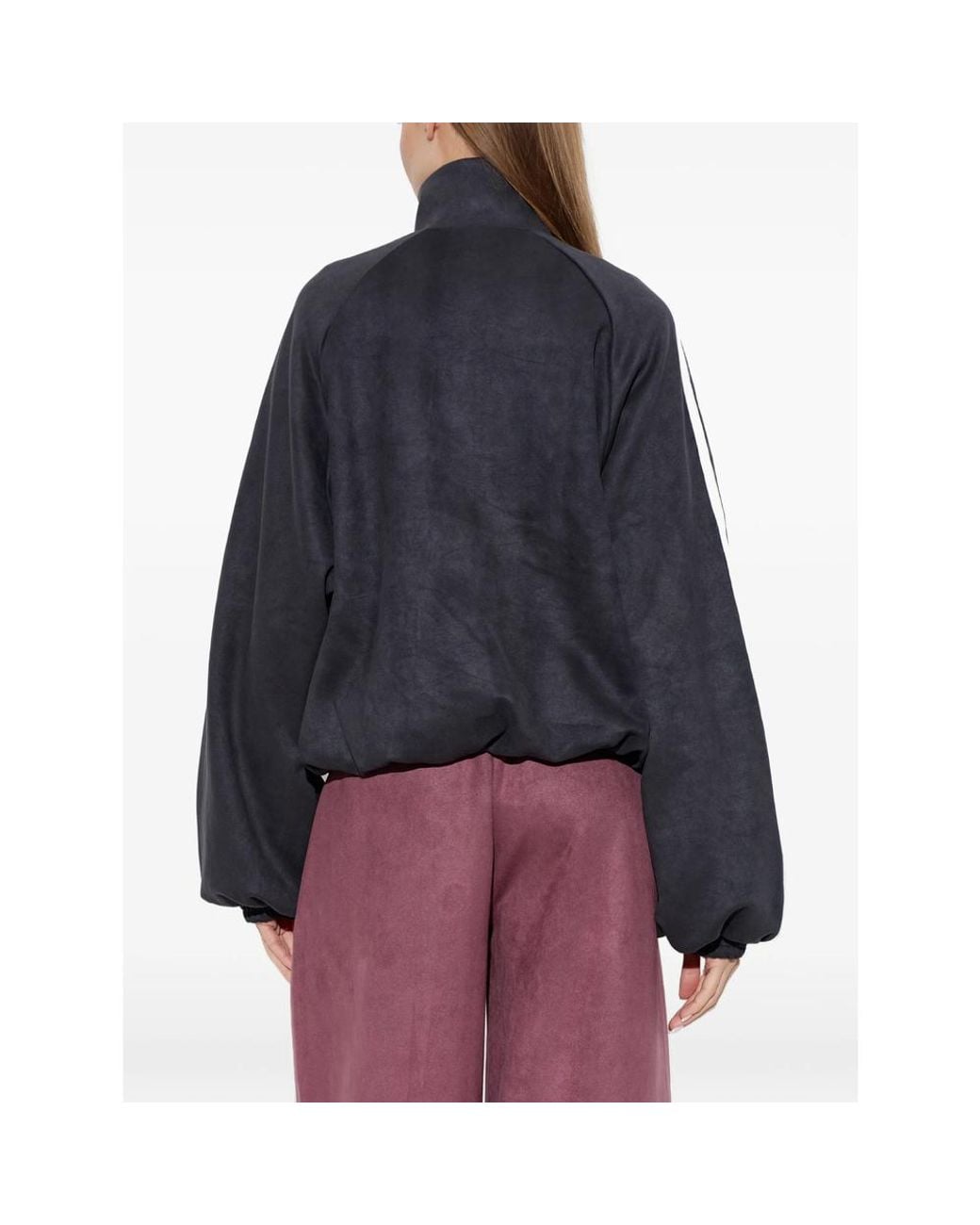 Adidas Blue Adilenium Season 6 Faux Suede Track Top