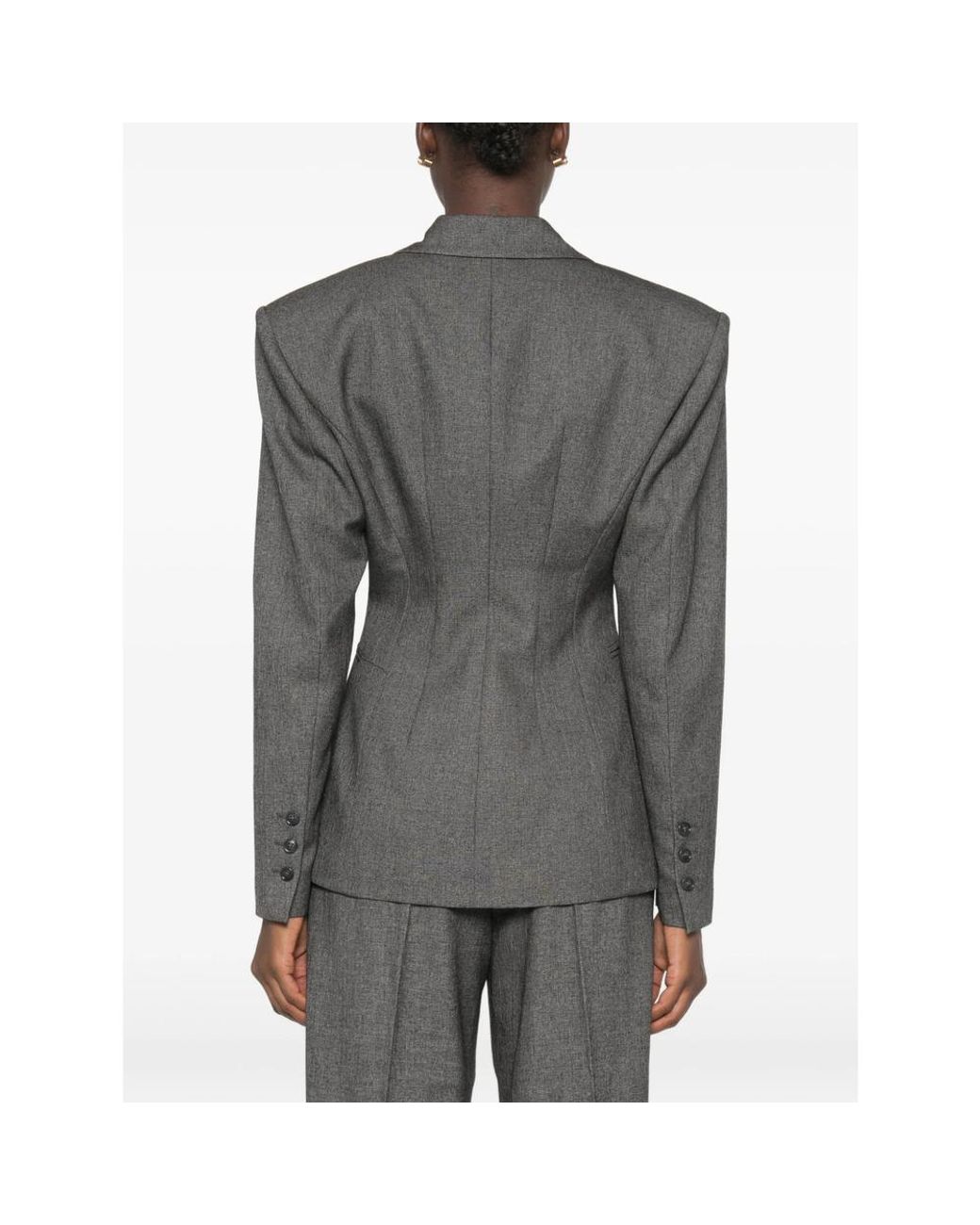 ANDAMANE Gray Toni Single-Breasted Blazer