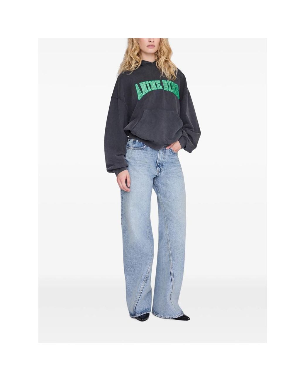 Anine Bing Blue Harvey Hoodie