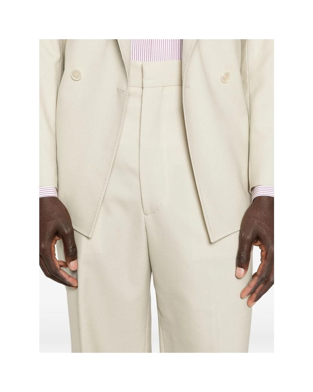 Reveres 1949 White Double-Breasted Suit for men