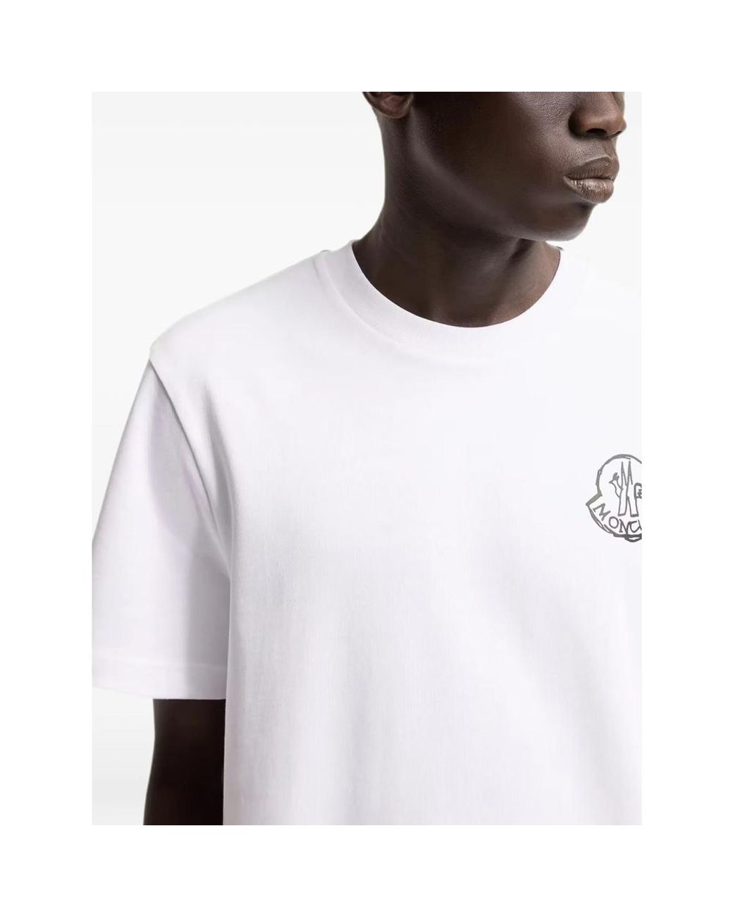 Moncler White Polo Shirts for men