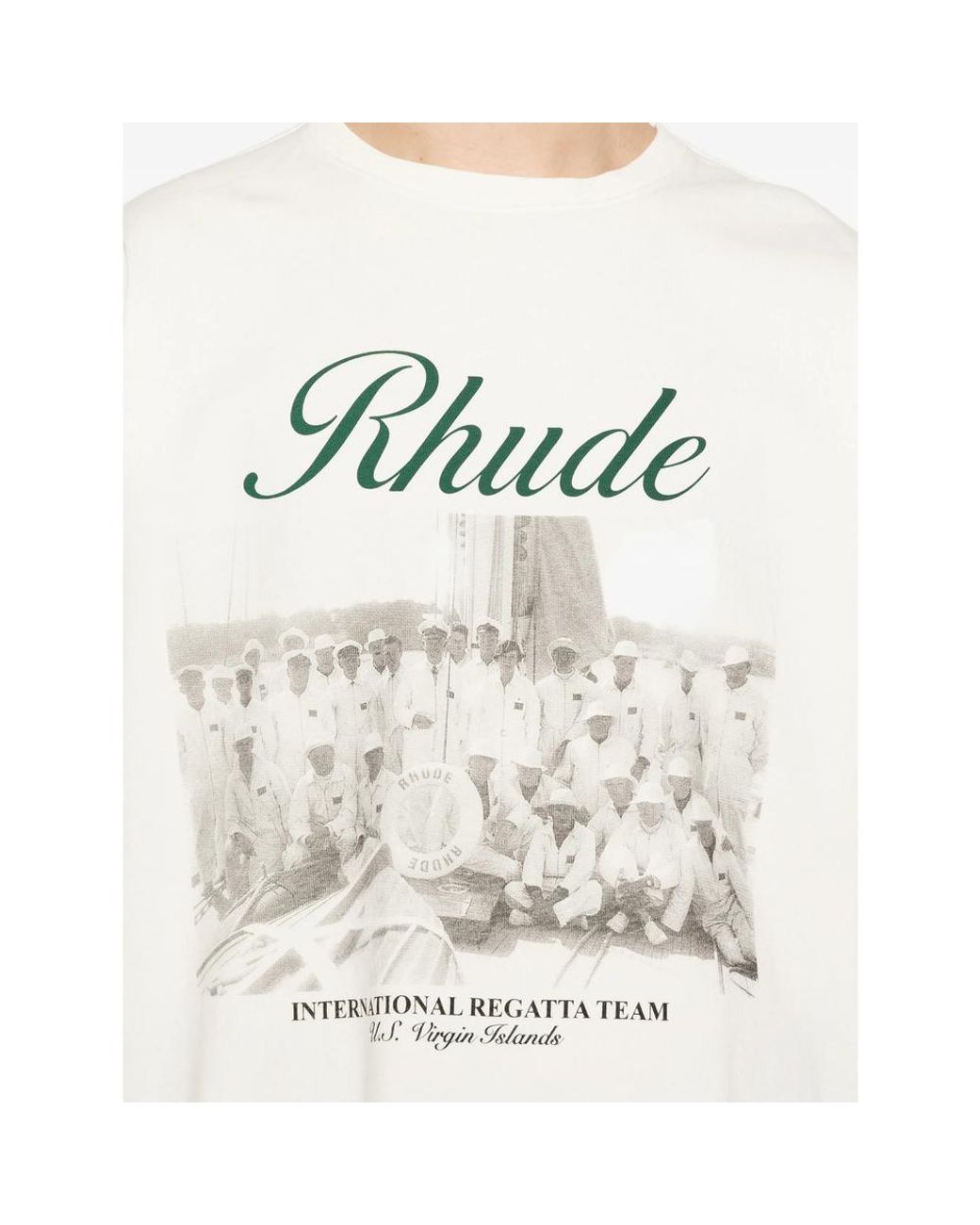 Rhude White Graphic T-Shirt for men