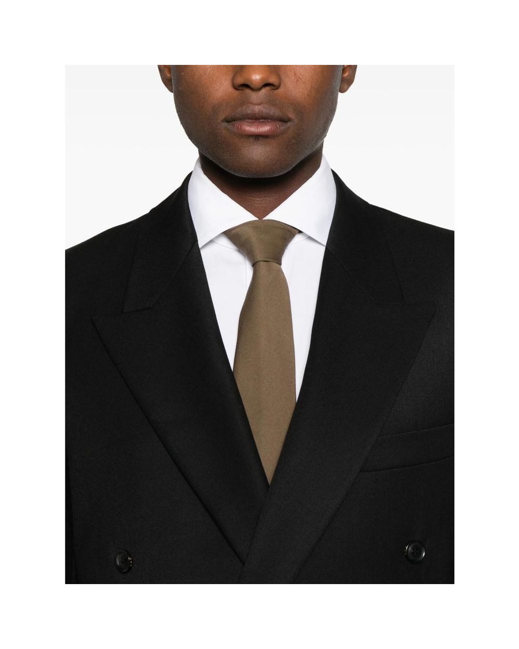 TONYWACK Black Double-Breasted Jacket for men
