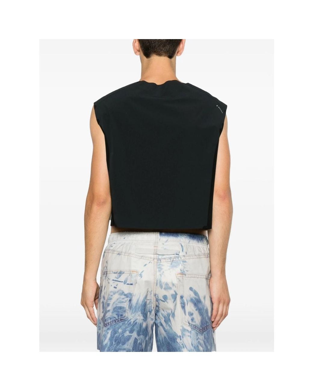 Satisfy Black Justice Trail Cropped Vest for men