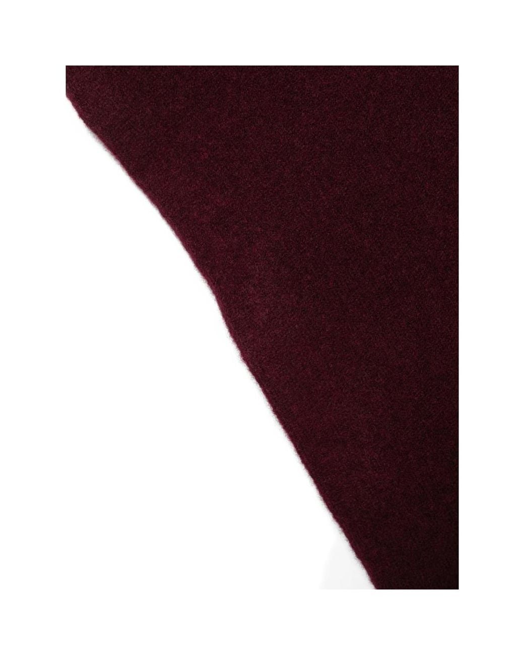 Roberto Collina Purple Triangular Knitted Scarf for men