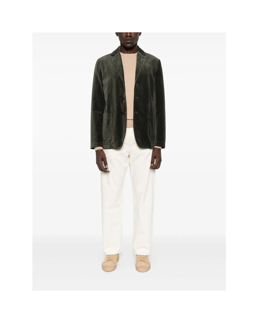 La Fileria Natural Crew-Neck Cashmere Sweater for men