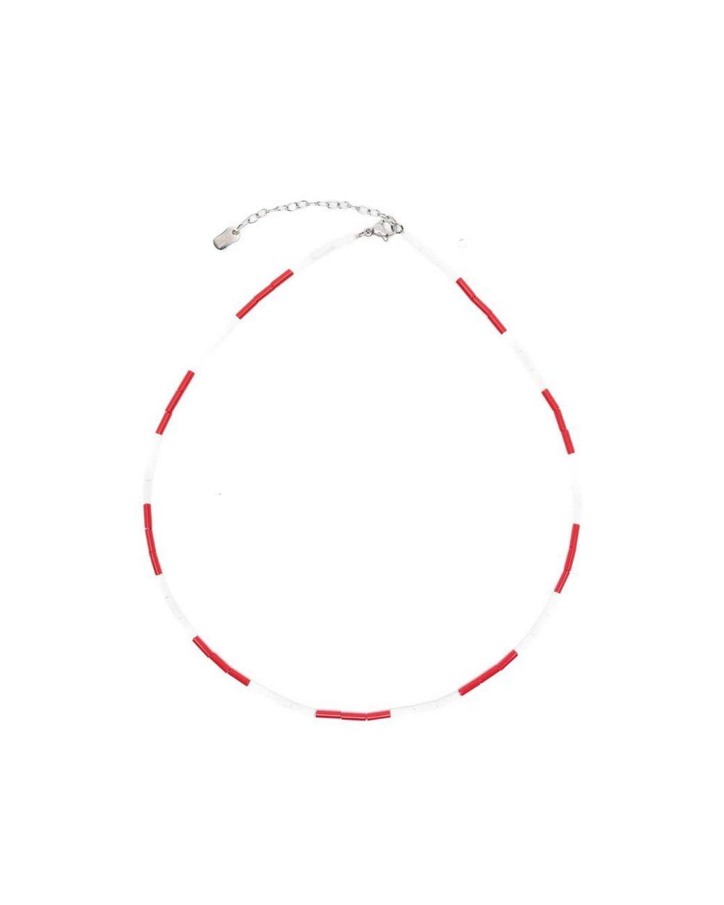 COLLANINE COLORATE Pink Color-Block Beaded Necklace