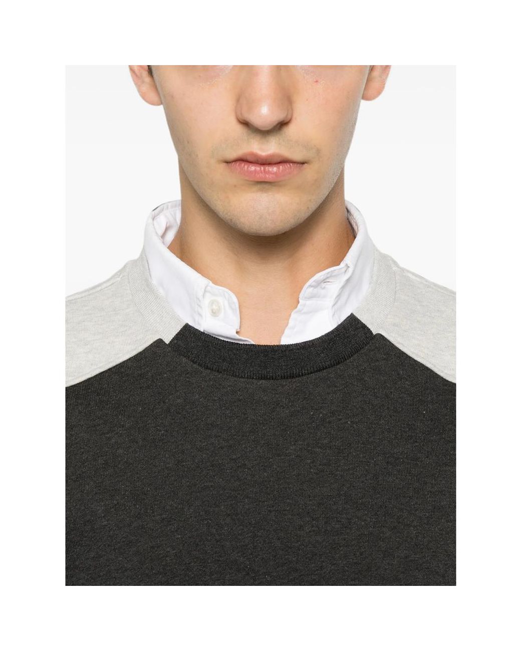 Thom Browne Black Long-Sleeves Sweatshirt for men