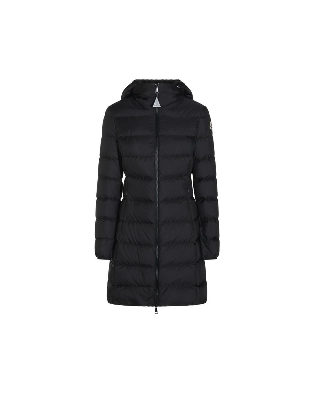 Moncler Black Gie Hooded Long Down Jacket
