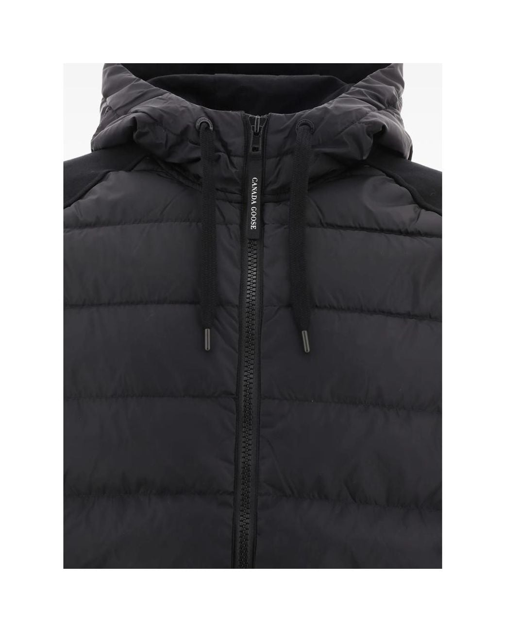 Canada Goose Hybridge Huron Quilted Hooded Jacket in Black for Men | Lyst