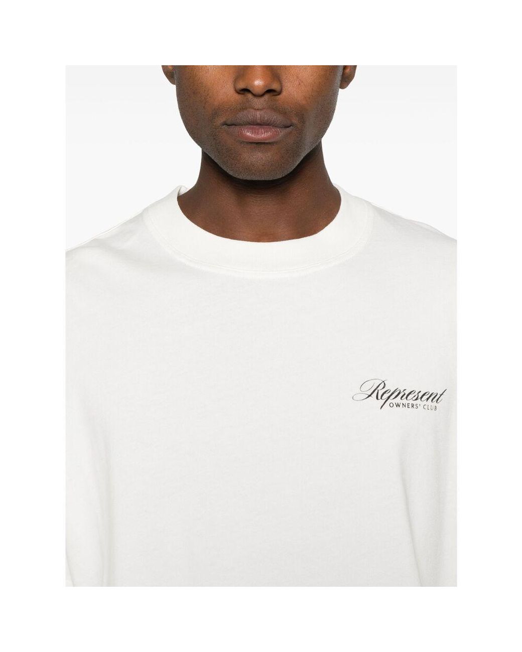 Represent White T-Shirts for men