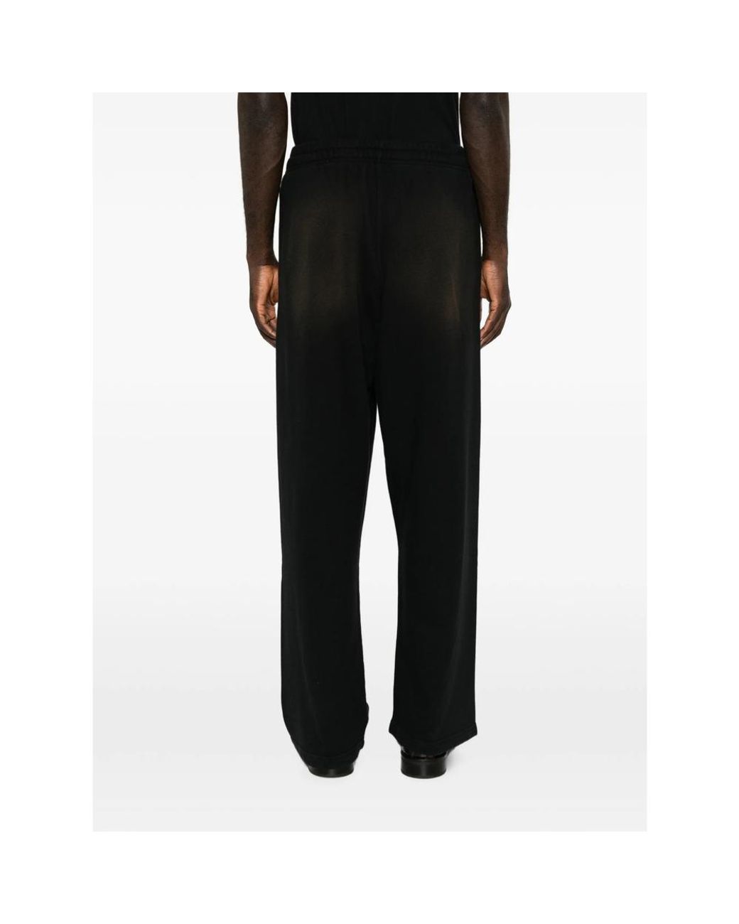 Arte' Black Drawstring Track Pants for men