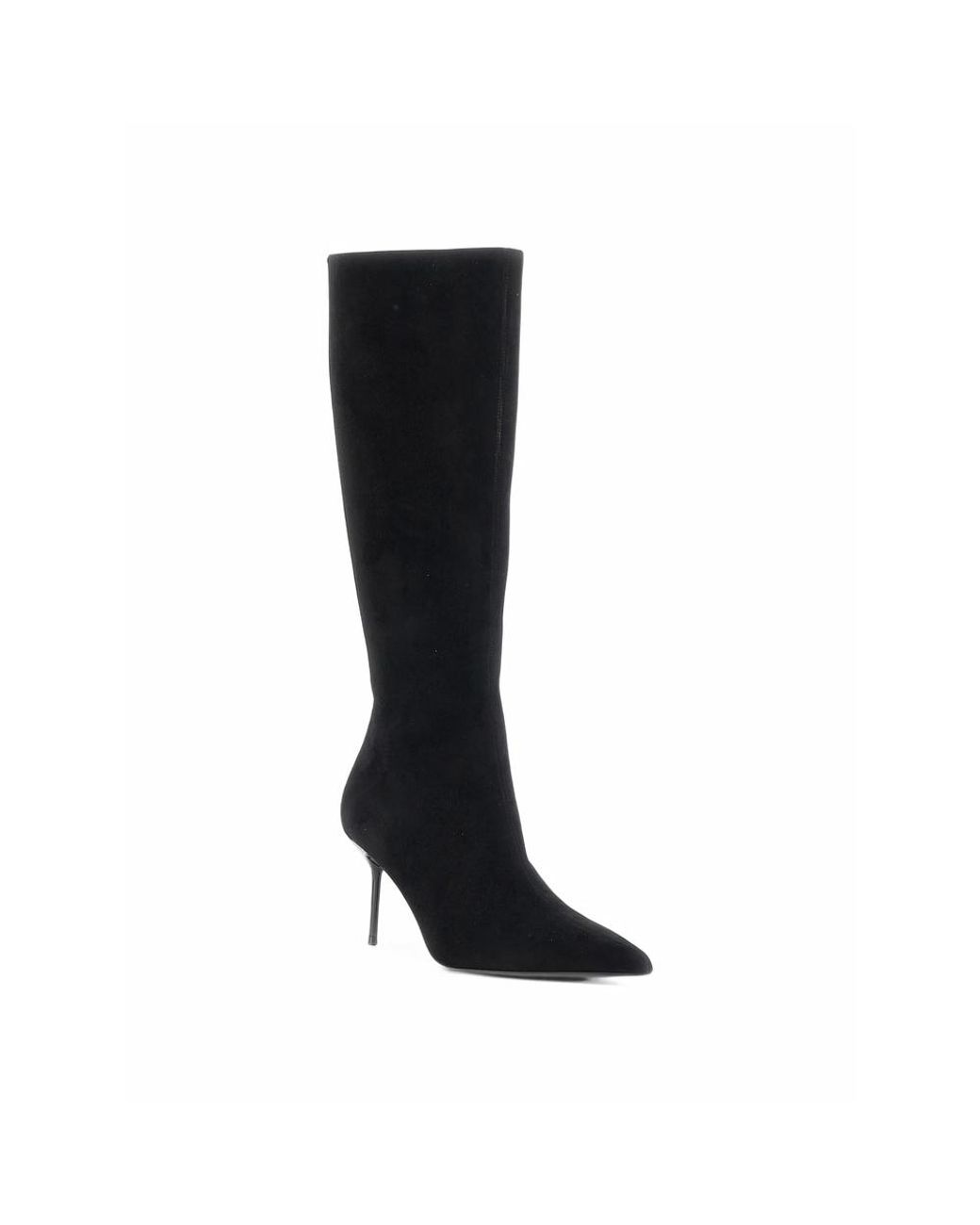 Paris Texas Black Lidia Pointed-Toe Stiletto-Heel Boots