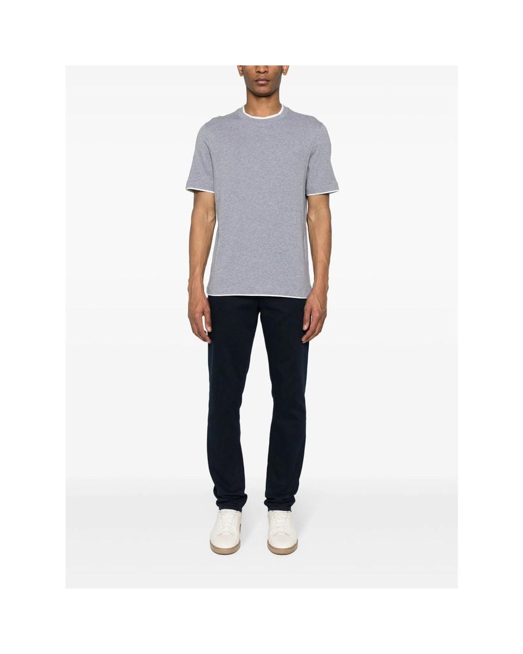 Brunello Cucinelli Gray T-shirt for men