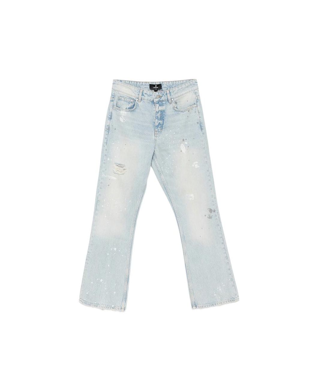Represent Blue Painted Jeans for men