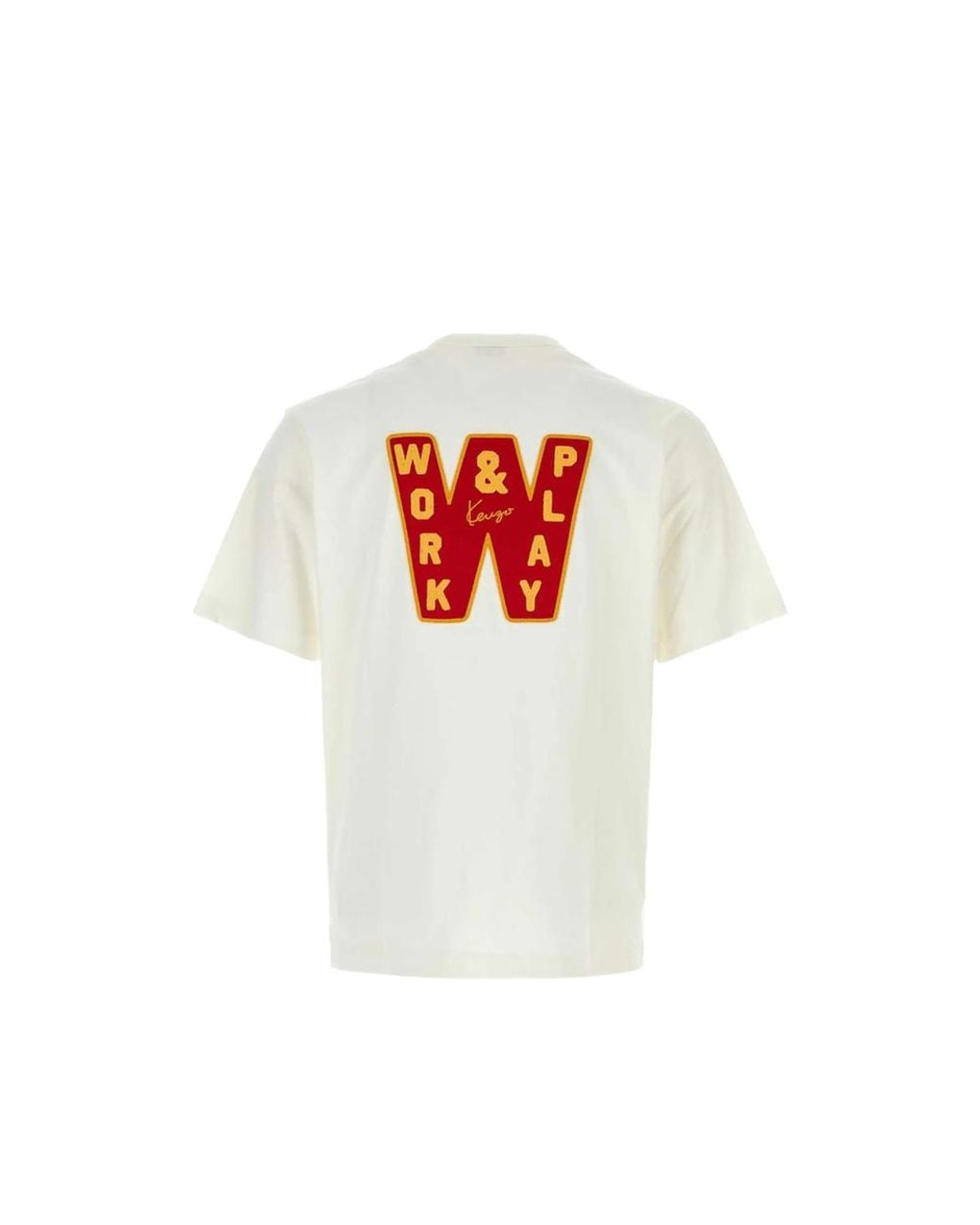 KENZO White Work And Play T-Shirt for men