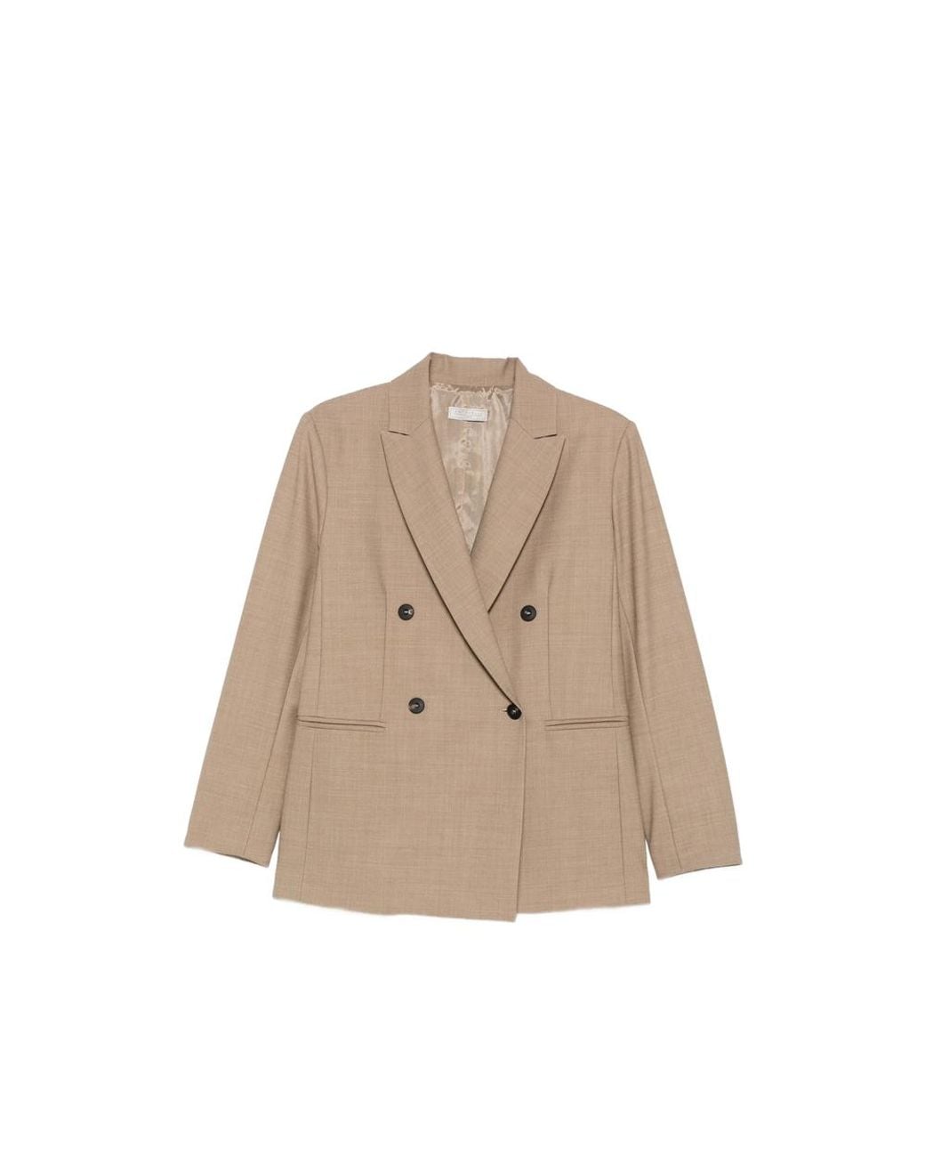 Antonelli Natural Double-Breasted Blazer