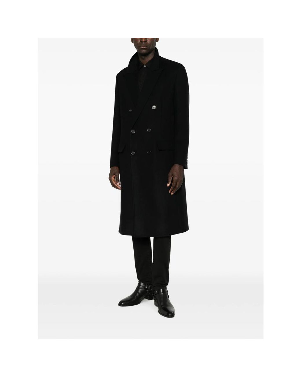 Saint Laurent Black Coats for men