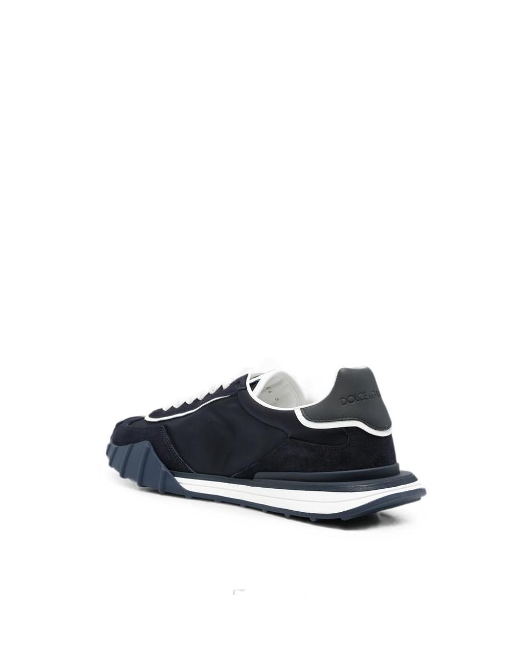 Dolce & Gabbana Blue Dg-Logo Lace-Up Sneakers for men