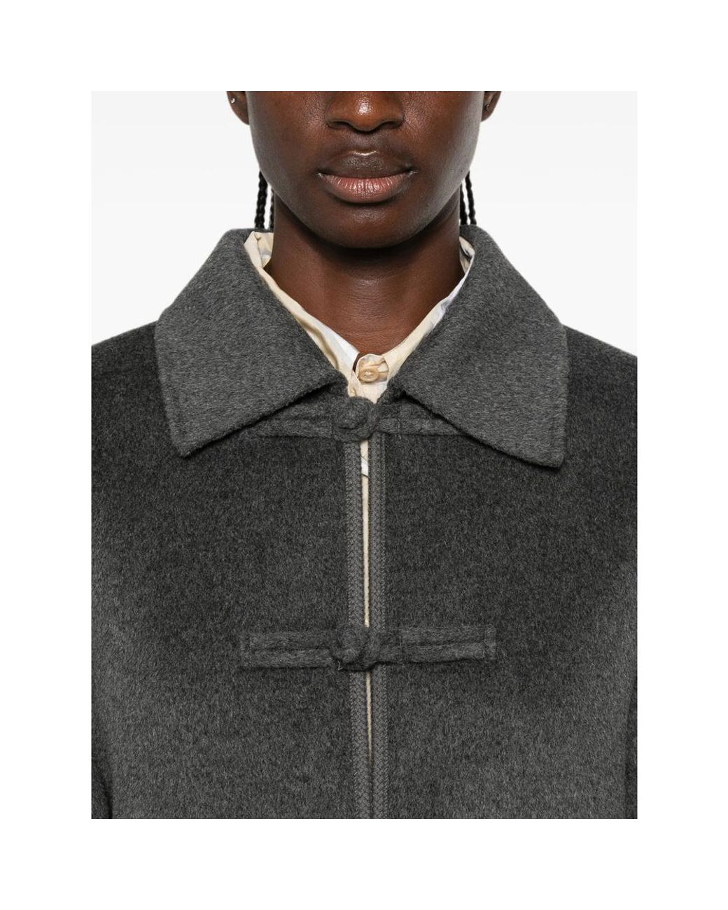 Rohe Gray Double-Faced Wool Pankou Closure Jacket