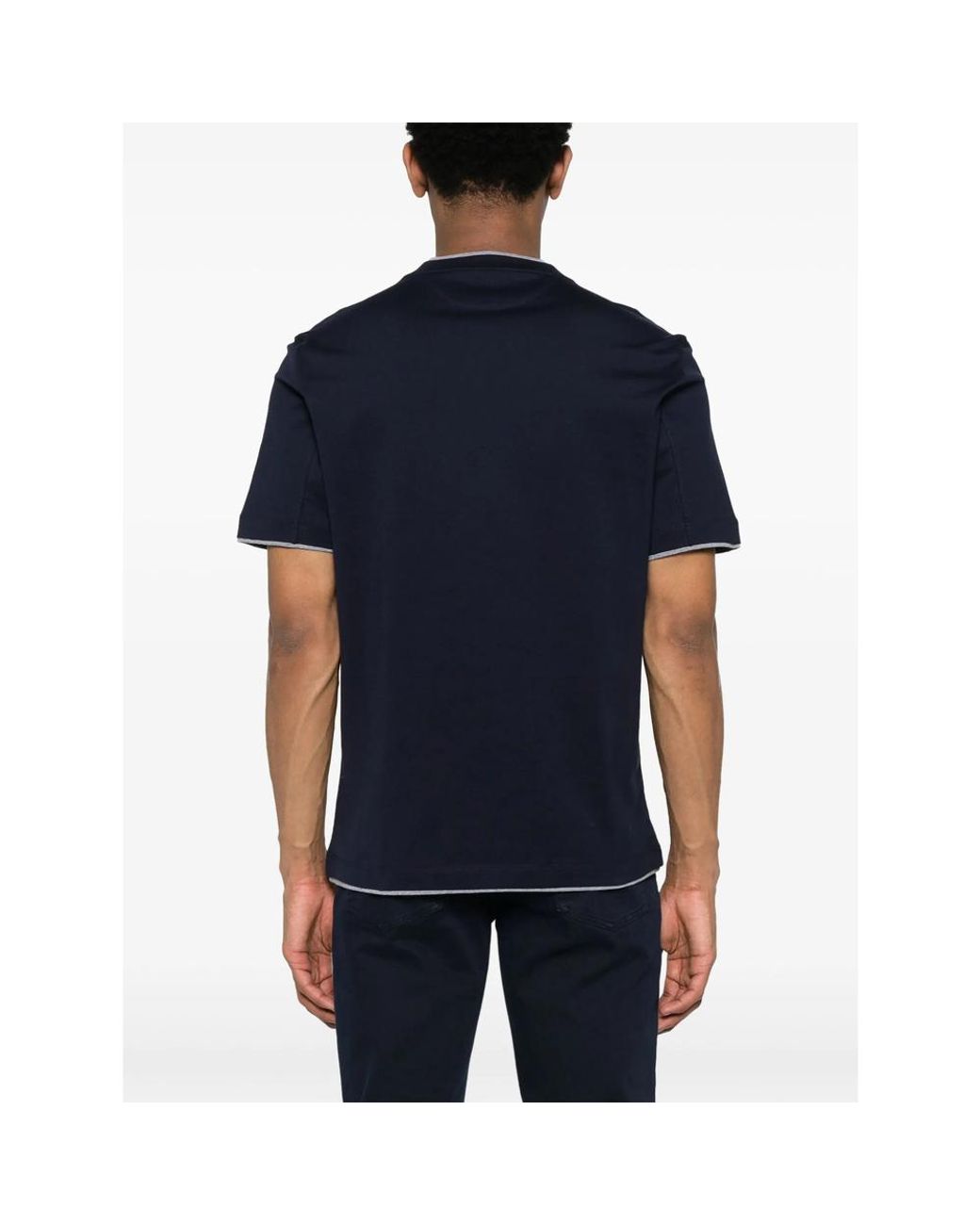 Brunello Cucinelli Black T-Shirts & Vests for men