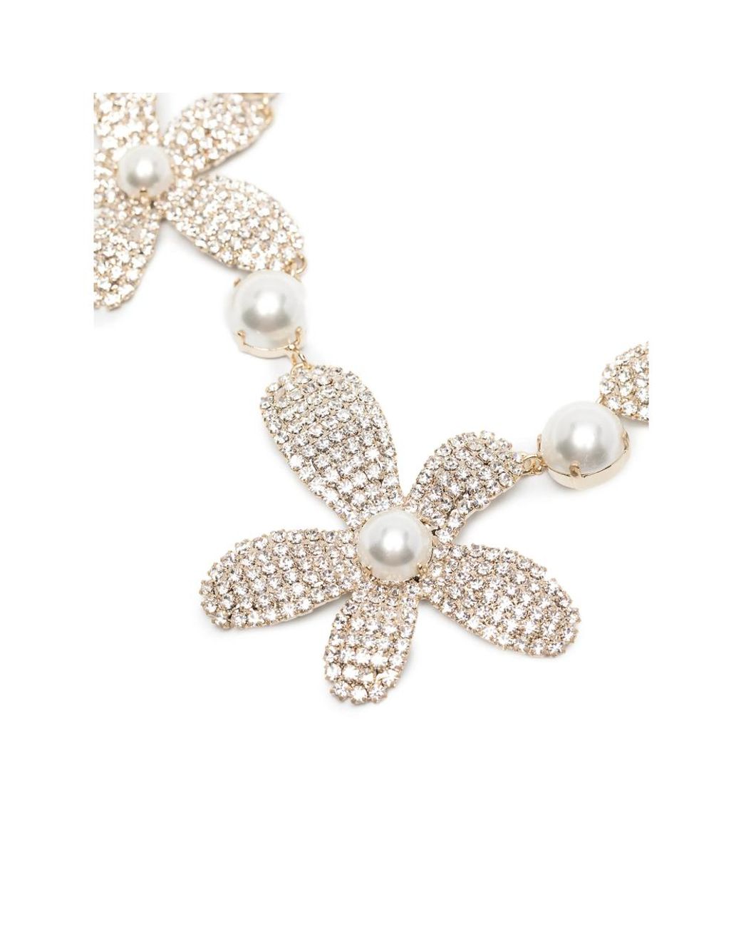 Rosantica Metallic Crystal-Embellished Necklace