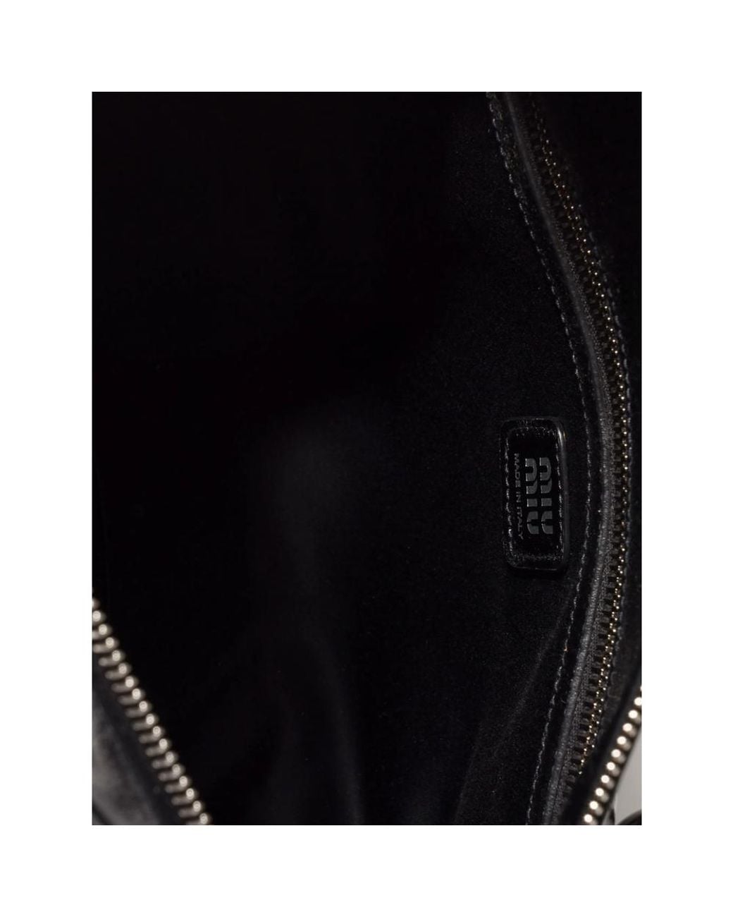 Miu Miu Black Shiny Leather Handbag