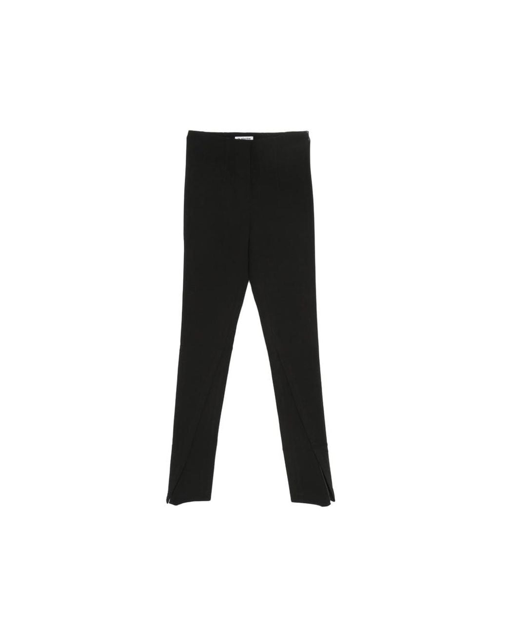 LA PISCINE Black Split-Hem Trousers