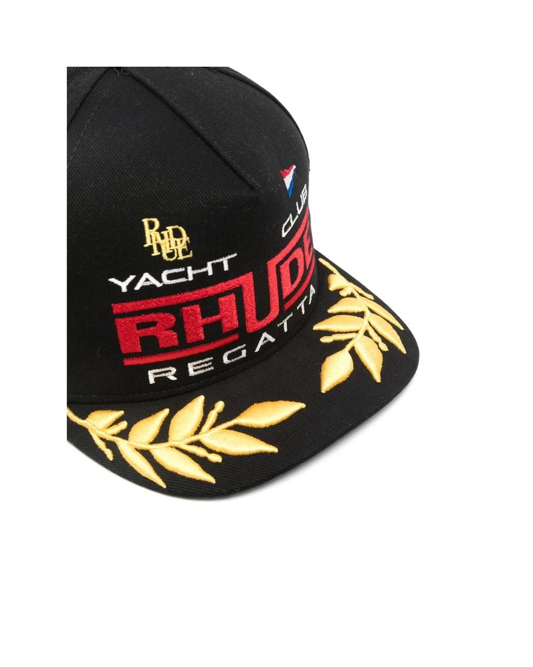 Rhude Black Hats for men